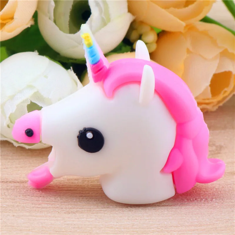 Unicorn Cartoon Cable Protector Organizer Cute Charger Protector Cable Winder Data Line Cord Protective Cover For iPhone