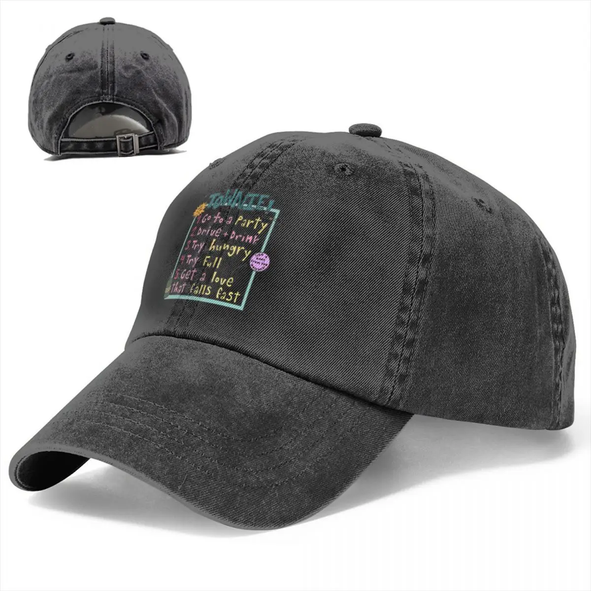 Summer Cap Sun Visor Mitski Townie Checklist Graphic Hip Hop Caps Mitski Cowboy Hat Peaked Hats