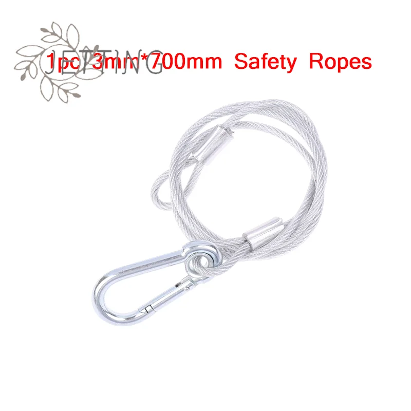 (SMTGDP11)1Pc Safety Ropes Security Cable Safety Cable Steel Wire Stage Light Equipment Led Bar Light Maximum Bearing 20KG