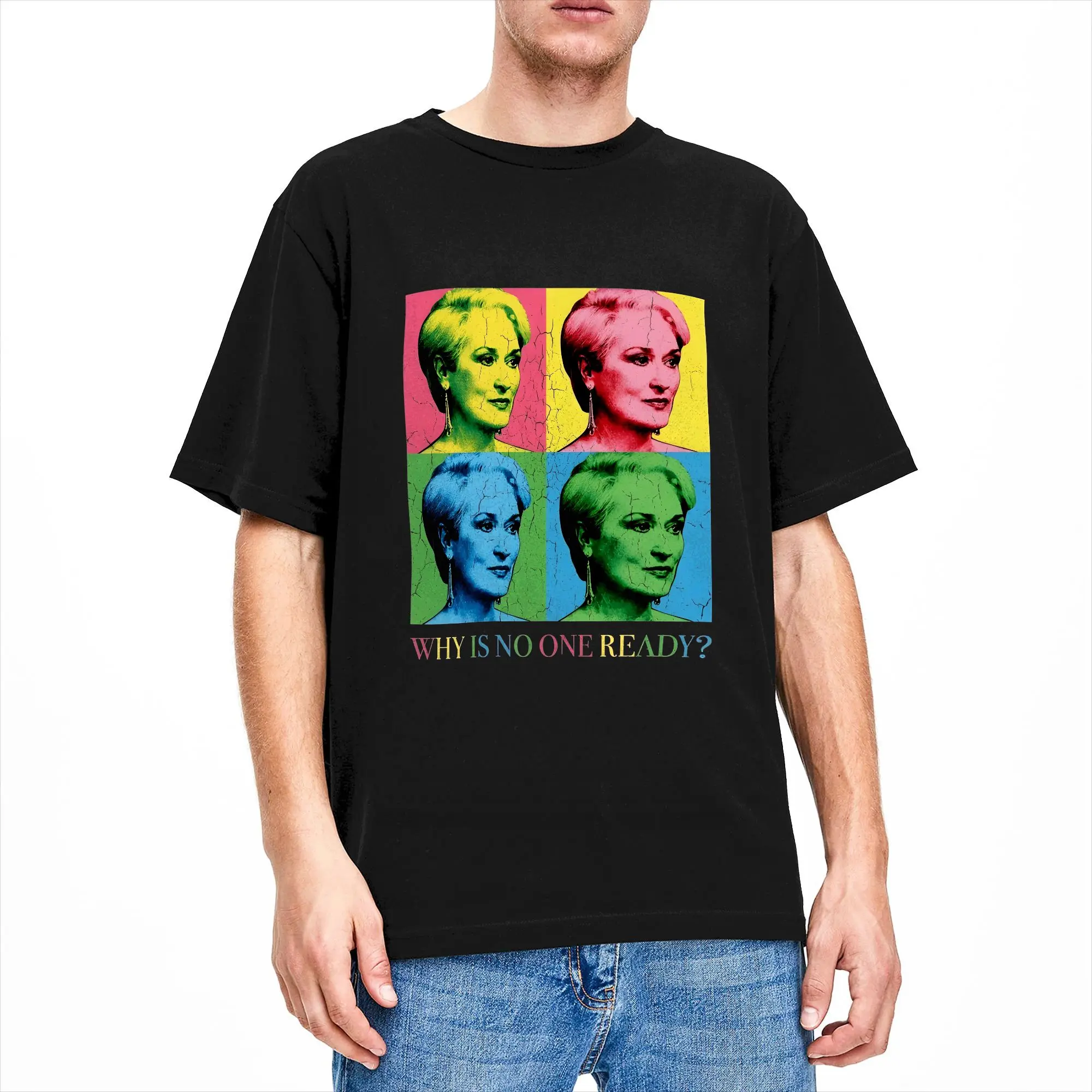 The Devil Wears Pradad Vintage Pop Art Miranda Priestly Movie Quote T Shirt Summer  Cotton T-Shirts For Couple Design Tshirt Top