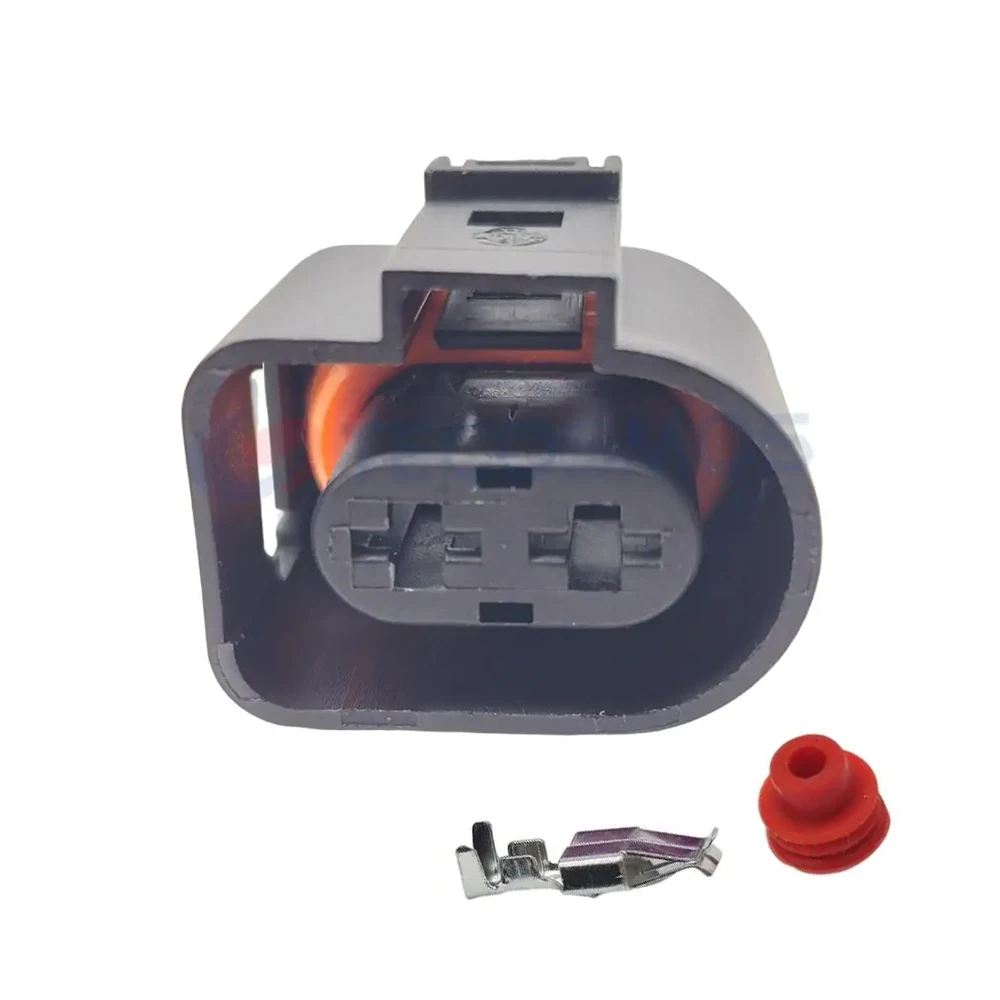 1/5/10 set 2 Pin Auto waterproof connector Electronic fan harness plug 1J0973752 1J0973852 1J0 973 752 1J0 973 852 For VW Audi
