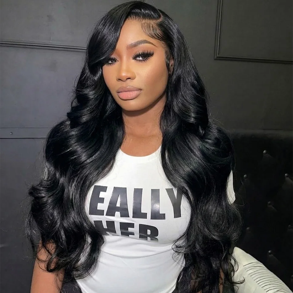 

30 40 Inch Body Wave 5x5 Glueless wig 250 Density 13x4 HD Lace Frontal Wigs for Women Remy Hair Pre Plucked Natural Black Wigs