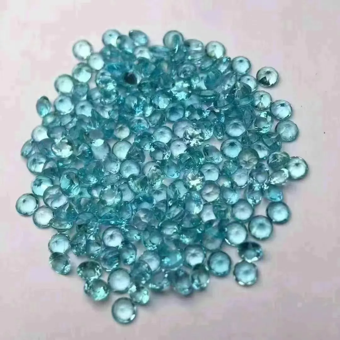 

20pcs 4mm Blue apatite Paraiba Loose Gemstone