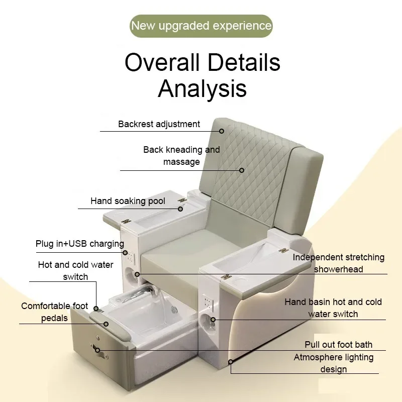 Fauteuil de pédicure multifonctionnel, chaise de Massage des pieds, canapé de manucure, tatouage Banco Para Pies, meubles de Salon de pédicure