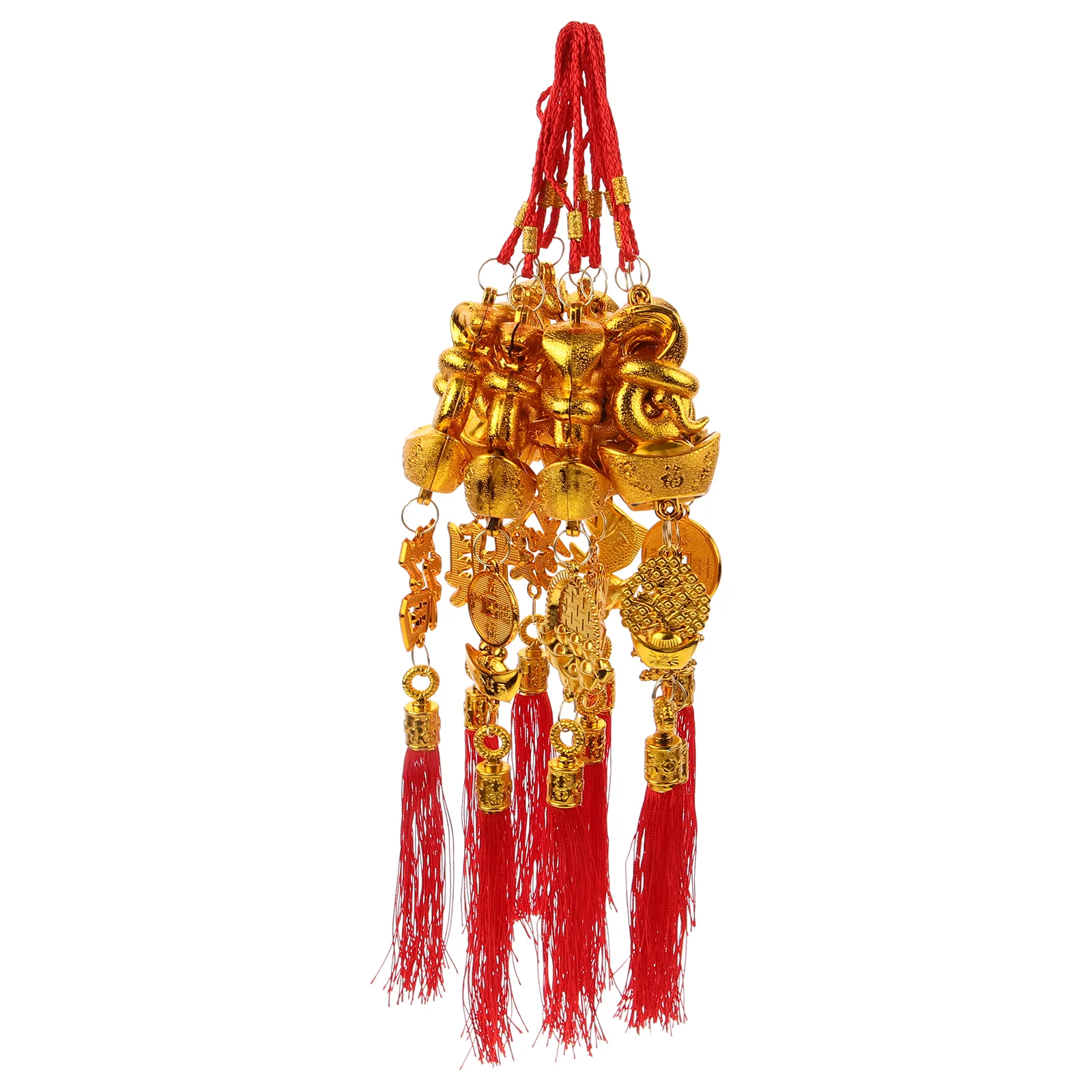 10 Pcs Pendant Bonsai Delicate Chinese Style Pendants Spring Festival Supplies Hanging New Years Decorations Cotton Thread