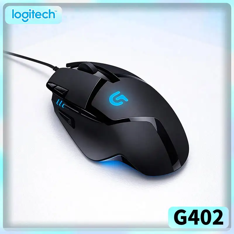 

Logitech G402 Gaming Mouse Hyperion Fury Edition 8 Programmable Buttons 4000 DPI 20M Clicks 500 IPS Ergonomic Grip