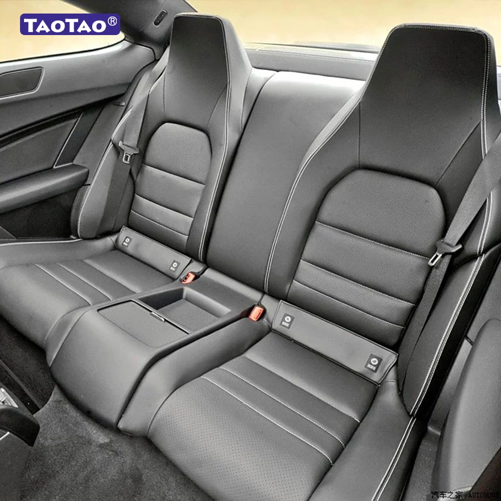 For Mercedes Benz C Class C204 Coupe 2011 2012 2013 2014 2015 Faux Leather Custom Car Seat Covers for 2 Front Seats AccessoriesF