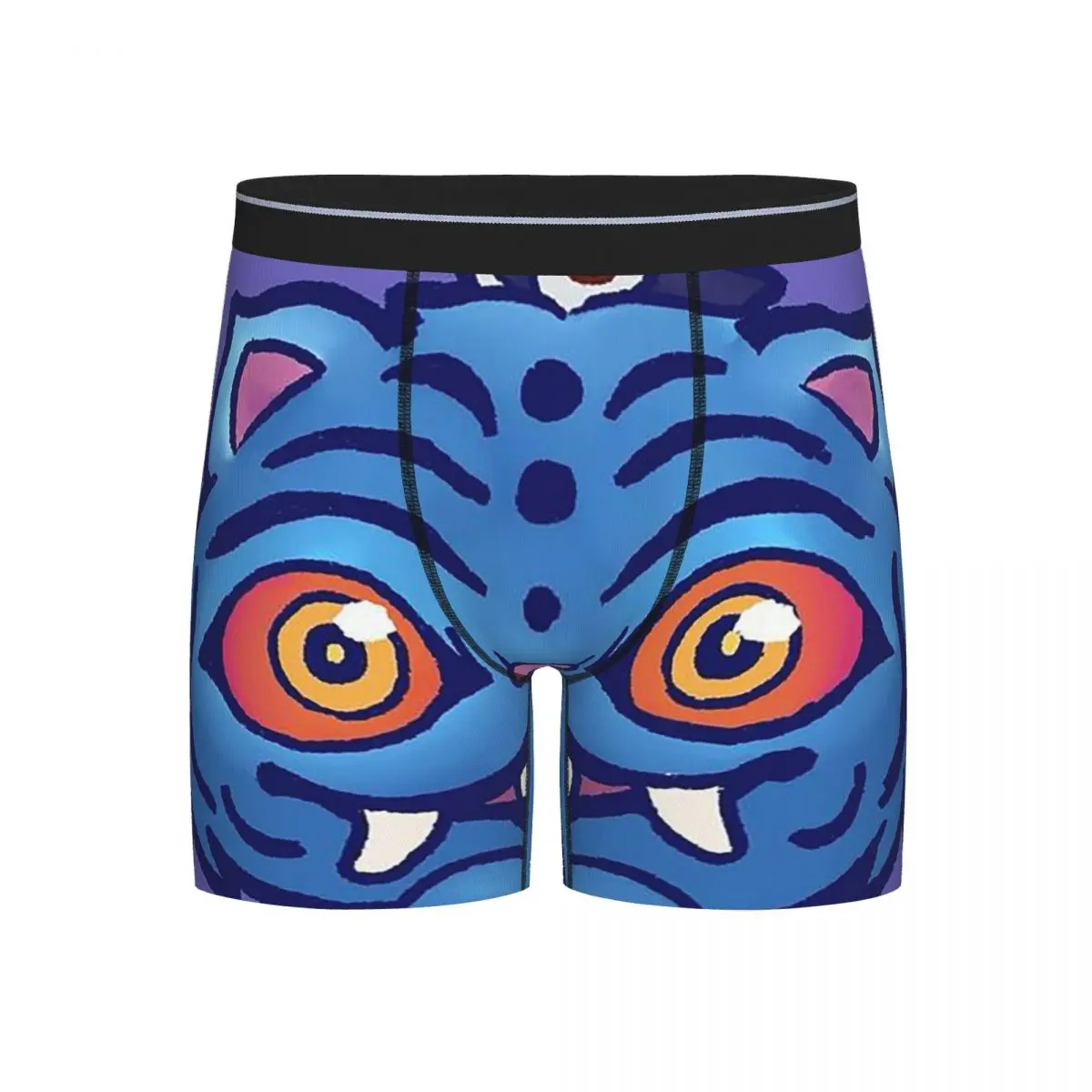 

Long Boxer Underpants Shorts KPop Demon Hunters Huntrix Blue Tiger Derpy Panties Male Ventilate Underwear for Homme Boyfriend