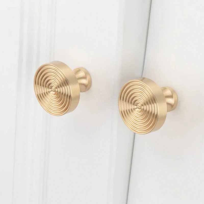 Solid Brass Creative Design Personalized  Kitchen Cabinet Drawer Knobgoldgold Handle