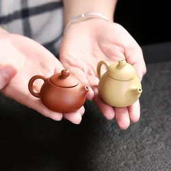 Purple Clay Finger Teapot Tea Pet Small Pocket tea Set Ornaments tea Accessories Boutique Tea Table Decoration