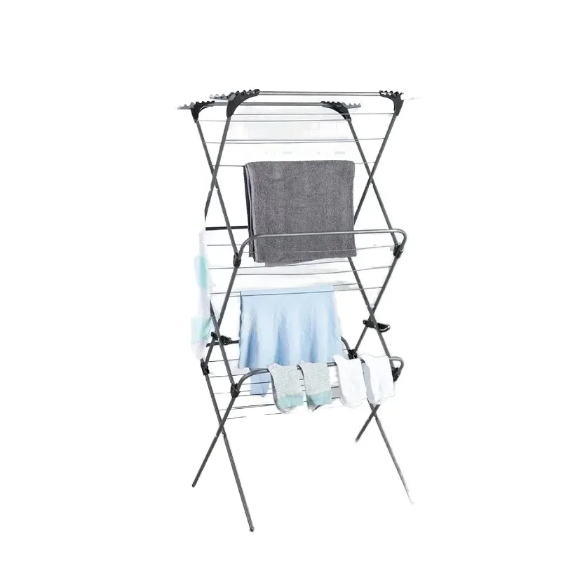 

Extra-Slim 14M 3-Tier Concertina Stainless Steel Metal Laundry Clothes Dryer Airer for indoor Office and Bathroom Space