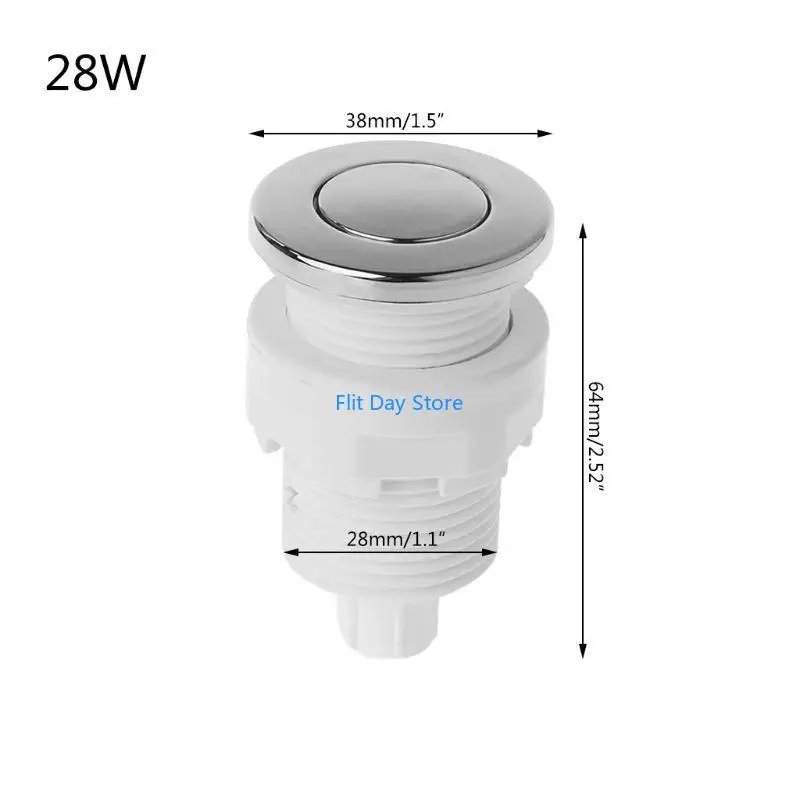 f92c空気圧スイッチオフプッシュボタンのバスタブ用のゴミ処理whirlpoo