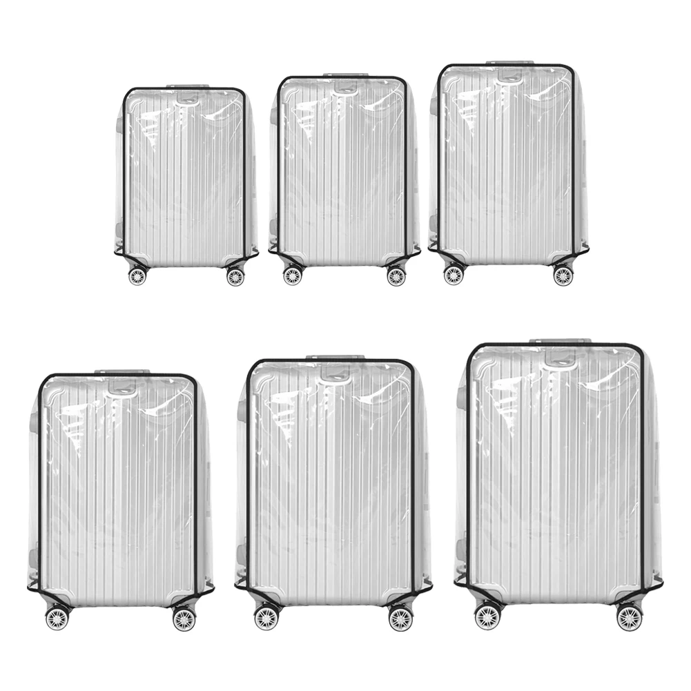 20-30inch Luggage Protector Case PVC Suitcase Cover Protectors Waterproof Trolley Case Cover Wheeled Suitcase Travel Accessories