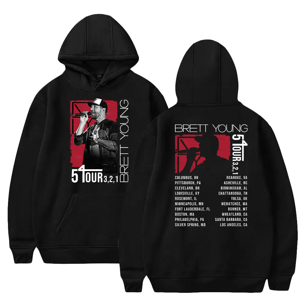 

Brett Young 5 Tour 3 2 1 Merch Hoodie Unisex Hoodie Long Sleeve Streetwear Women Men Sweatshirt 2023 Dated Tour Fashion Clothes