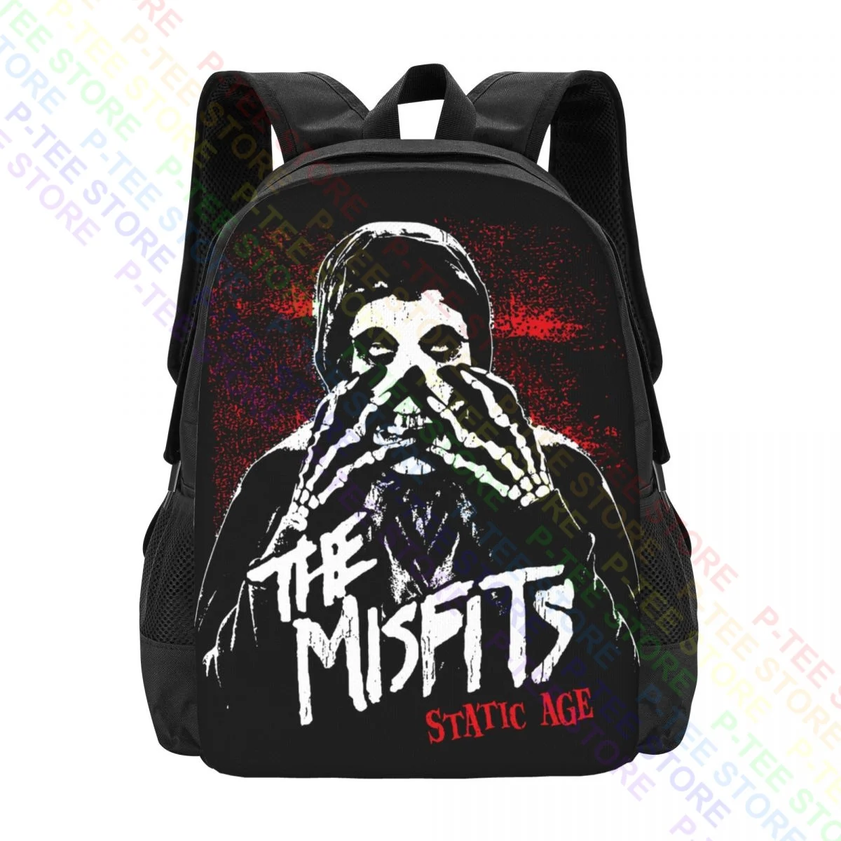 Misfits Static Age Crimson Ghost Hardcore Punk Glenn Danzig Samhain DoyleBackpack Large Capacity Portable Beach Bag