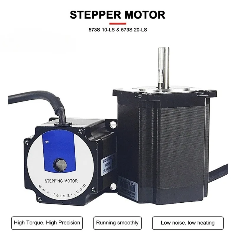HUNST Leadshine Stepper Motor 573S20-LS 5.8A 573S10-LS 5.6A 3 Phase Stepping Motor for CNC Laser Engraving and Cutting Machine
