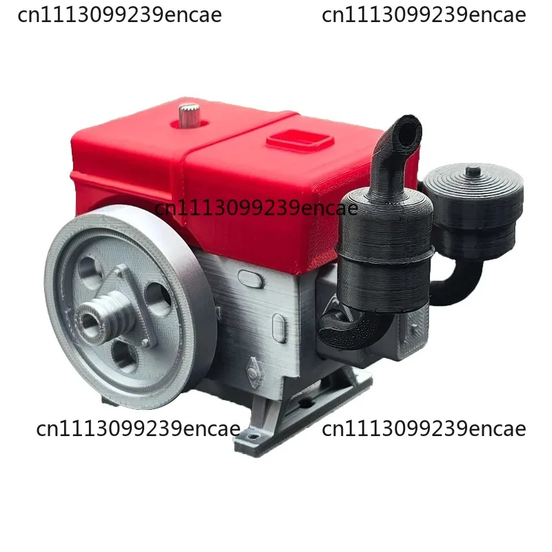 Simulated Single-cylinder Engine Model for 1/10 RC Crawler Car TRX4 Defender AXIAL Electric Startable Plastic Toy Mini