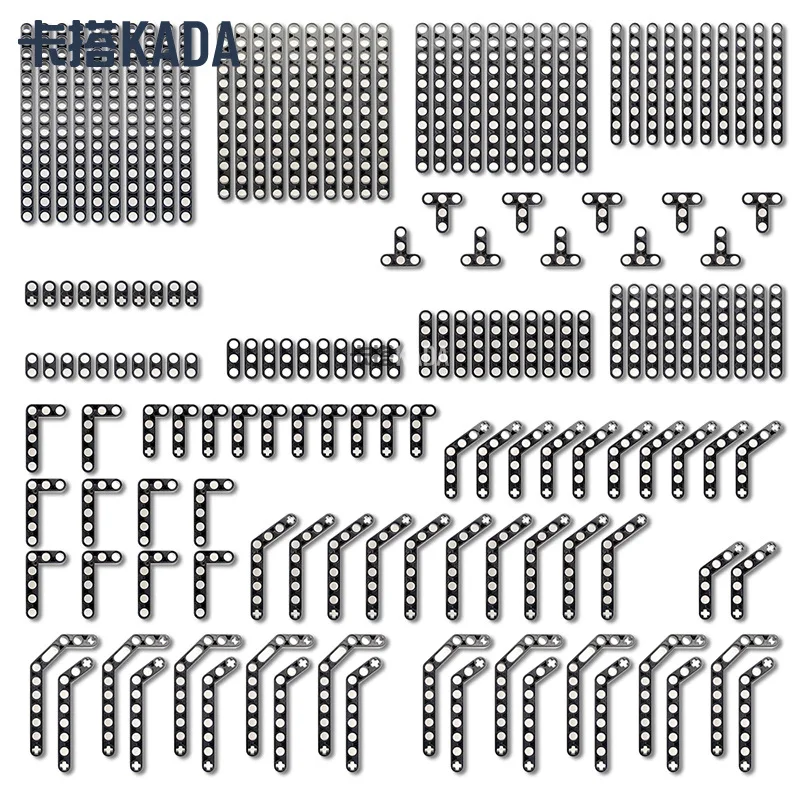 

Cross-border hot sale 9686 technology EV3 building block compatible small particle technology accessories straight beam mixed pa