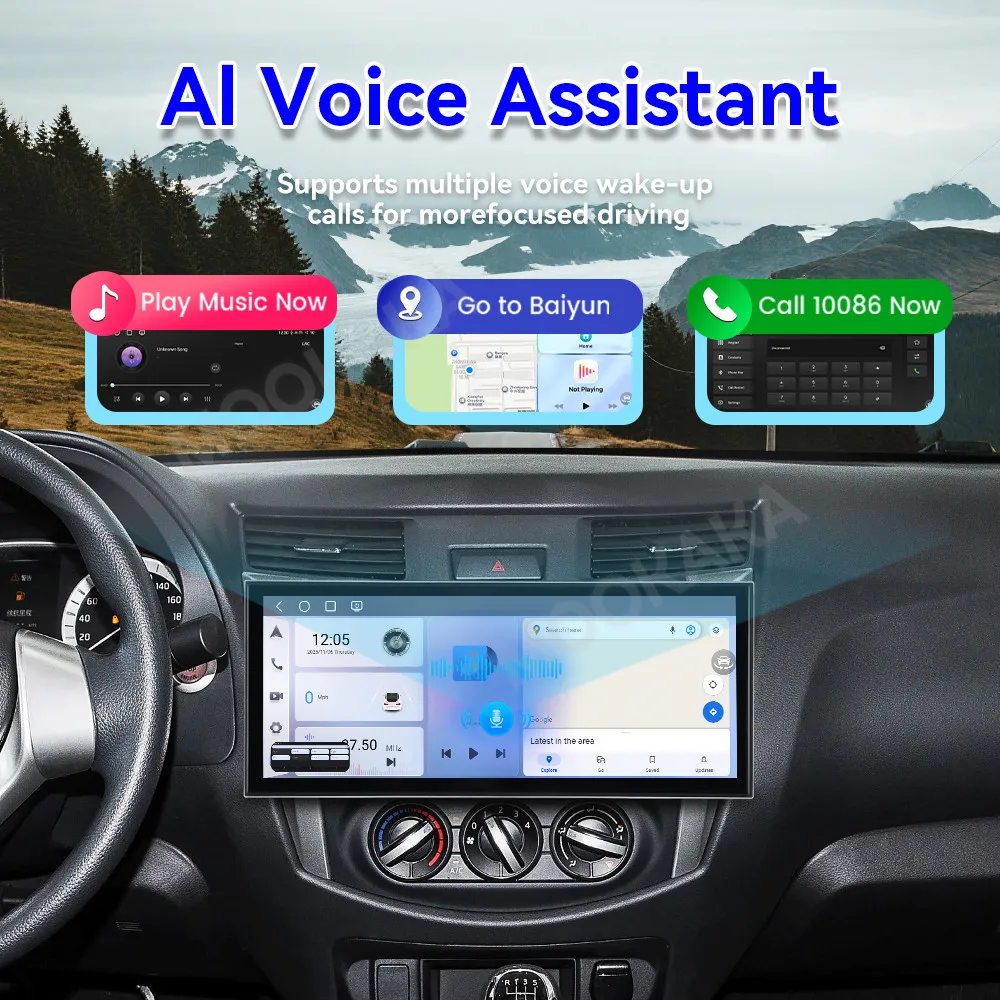 Qualcomm Android 15 Radio For Nissan Navara 1998~2022 15.8'' Carplay Multimedia Player Navigation Car Stereo Receiver Head Unit