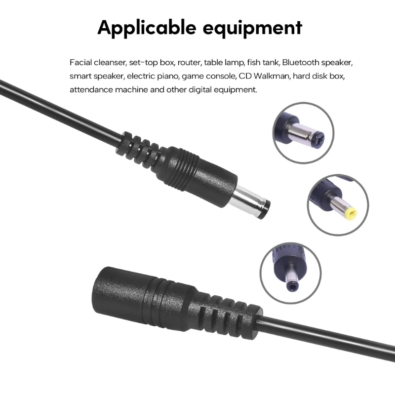 Zuverlässiges 5,5 x 2,1 mm DC35135-Netzteil-Verlängerungskabel für Spielekonsolen von General Electronics. Zuverlässige