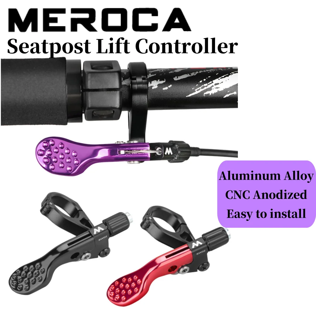 

MEROCA MTB переключатель подъема подседельного штыря, провод управления с кабелем для руля 22,2 мм, алюминиевый сплав, подъемник для шоссейного велосипеда, контроллер подседельного штыря