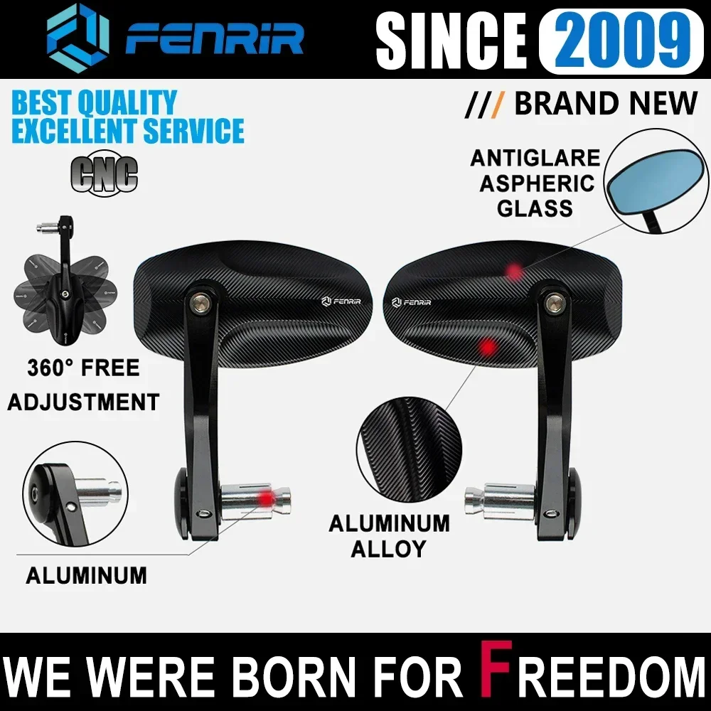 

Cafe Race Motorcycle Bar End Mirror for Honda Suzuki Kawasaki Z250SL Z125Pro Z E-1 Z7Hybrid Yamaha MT03 Ducati Monster Husqvarna