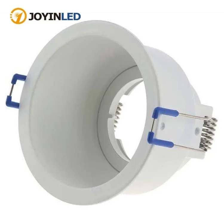 

Round/Square Zinc Alloy GU10 MR16 Led Spotlight Downlight Bracket Down Light Frame Halogen Deep Anti-glare Light Frame