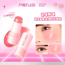 PINKFLASH Multi-Gebruik Waterige Blush Stick Blendeable Hoog Pigment Langdurige Hydraterende Gezicht Blusher Contour Make-Up Cosmetica