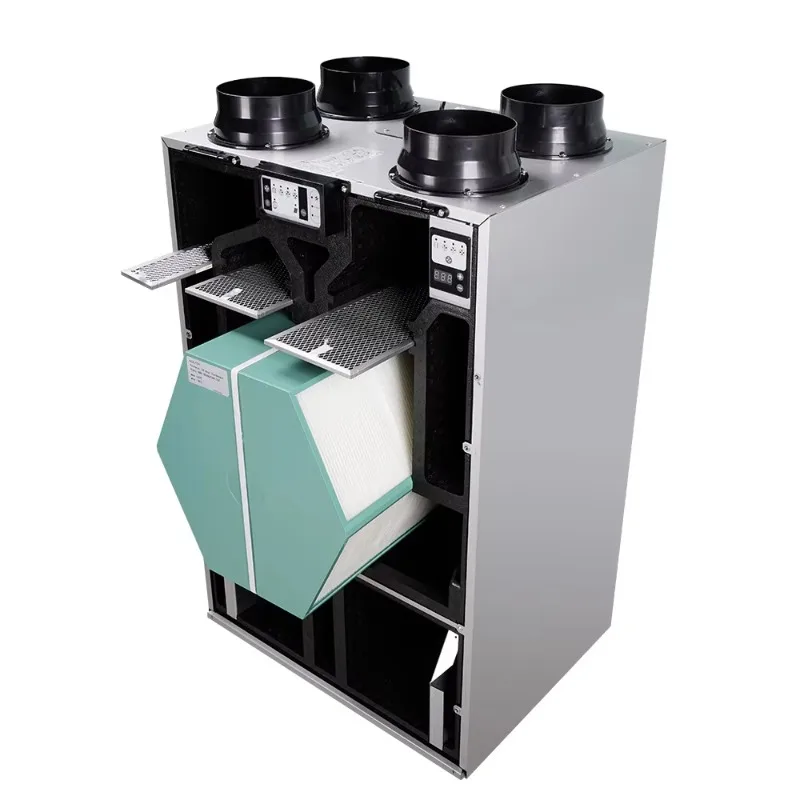 Holtop ERV Plant 350 m3/h HVAC System Vertical HRV Home Recovery Ventilation System Heat Recovery Fresh Air System view 2