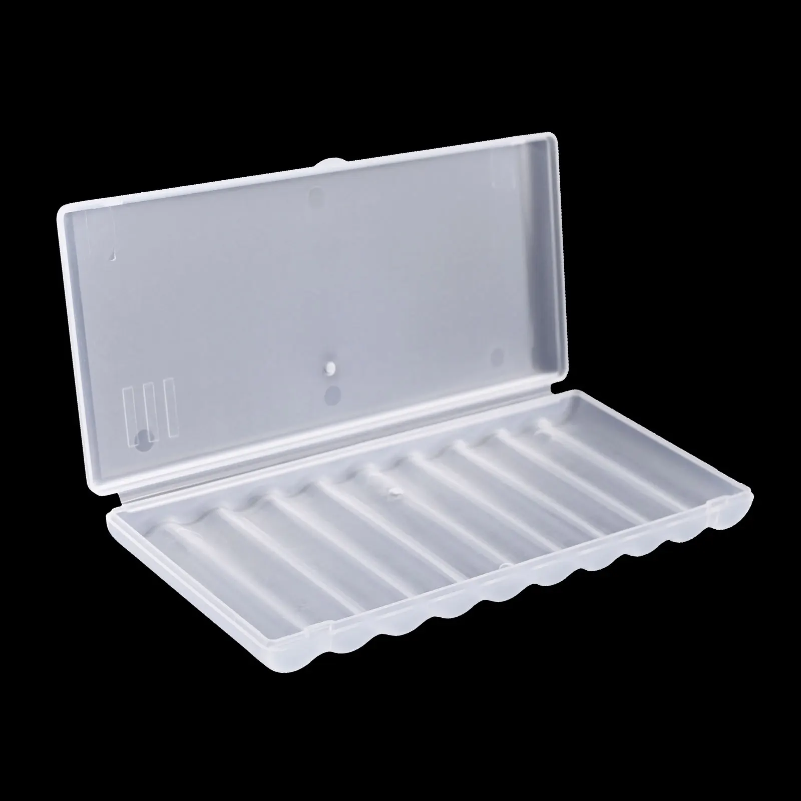 10-slot Clear Plastic Battery Storage Box Number 7 With-Rigid Container Holder Organization Supplies For Battery Collection