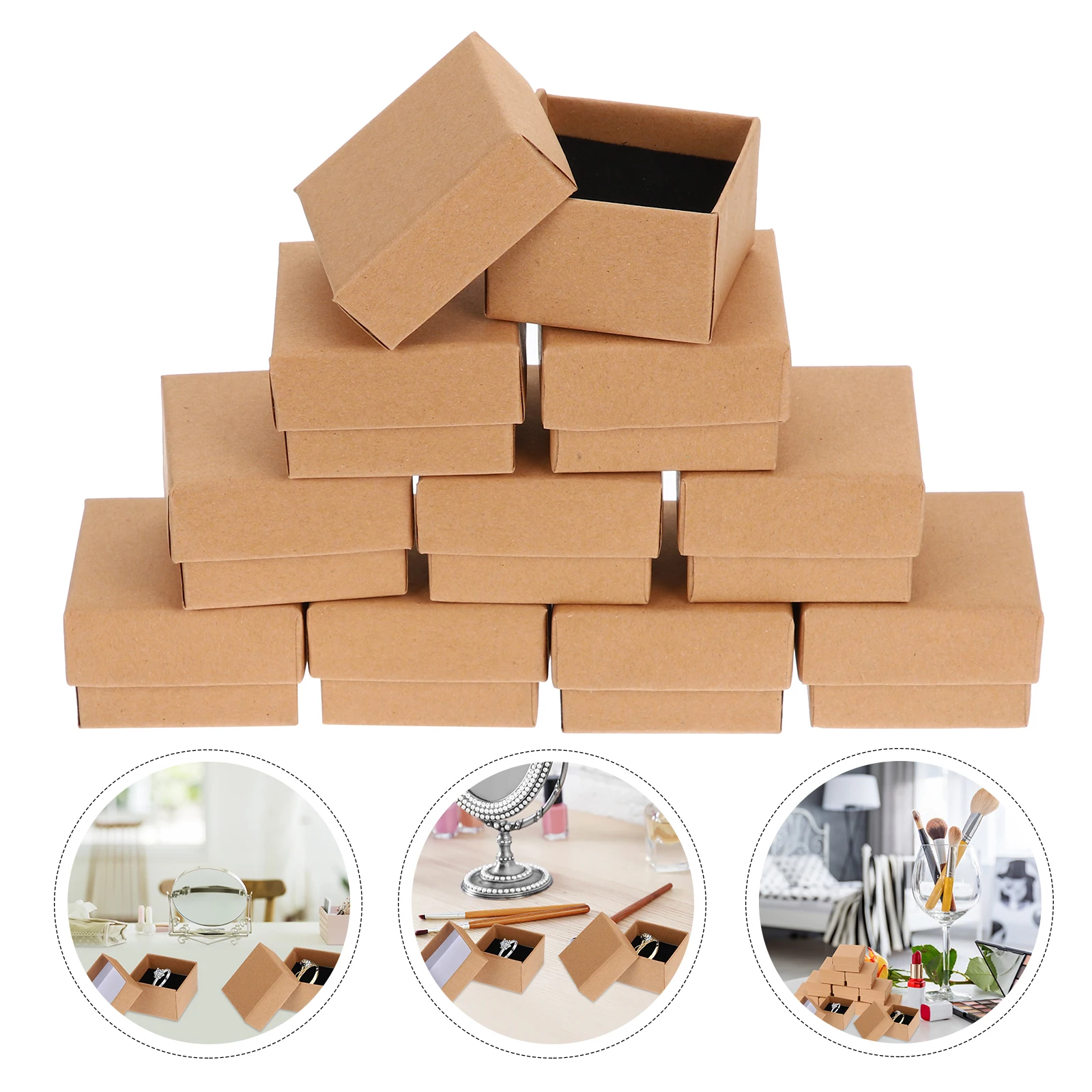 50 Pcs Jewelry Packing Box Cardboard Bulk Packaging Necklace Case Jewelry Gift Packaging Box Bracelet Gift Boxes Presents