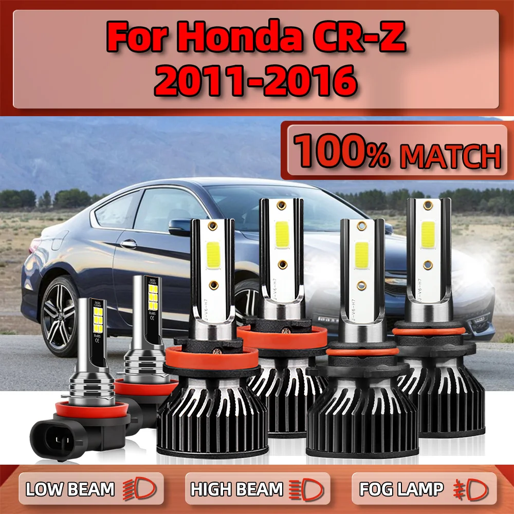 

Canbus светодиодный фары 60000LM Auto лампы для фар 12V Автомобильные противотуманные фары 6000K для Honda CR-Z 2011 2012 2013 2015 2014