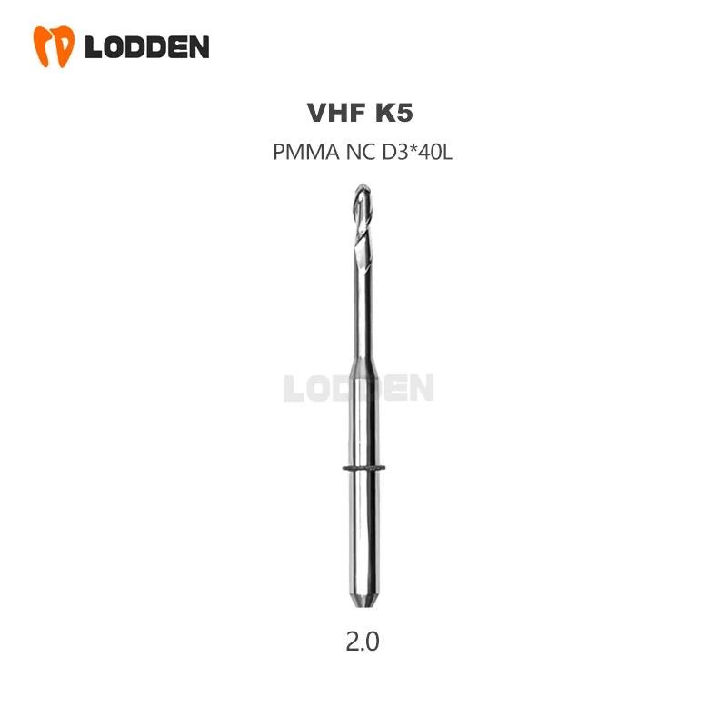 Vhf k5 pmma Fräs bohrer Dental labor werkzeug Fräsmaschine Schleif materialien Bohr gitter werkzeug 0.6/1.0/2,0mm Zahnmedizin