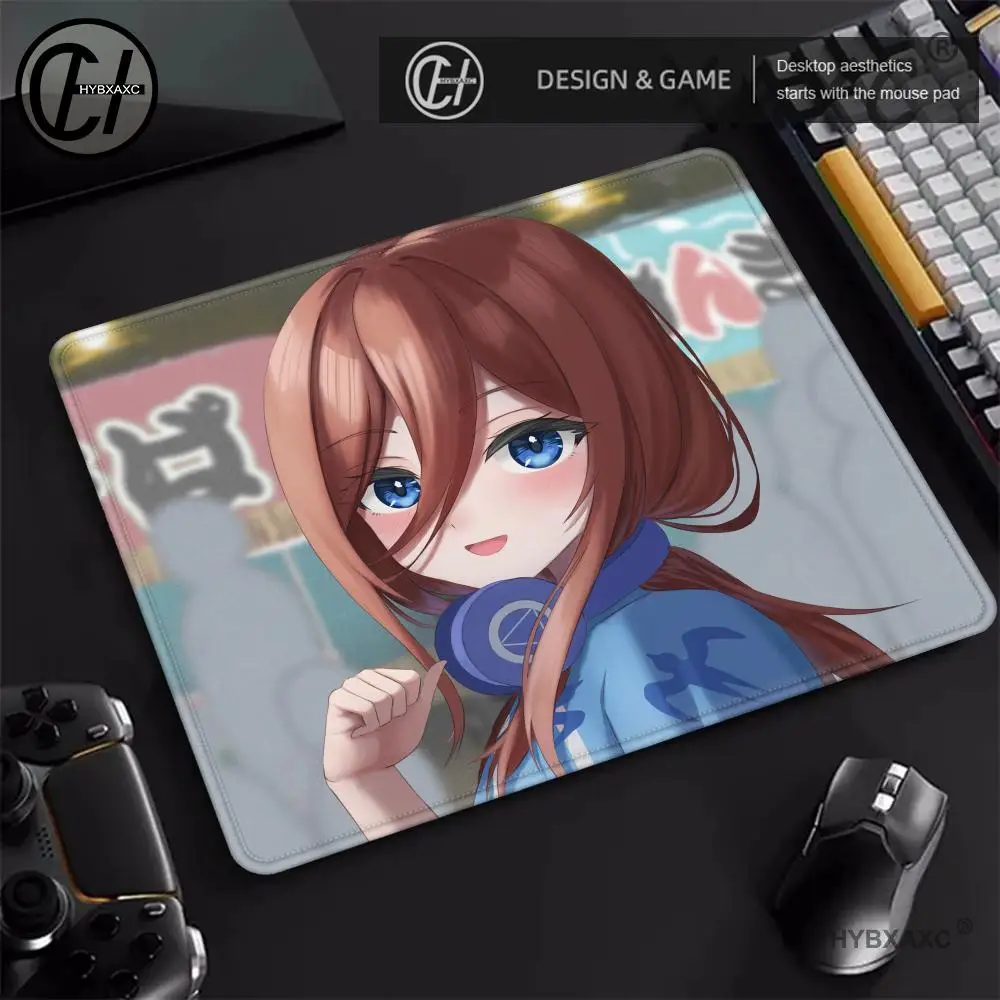 

Miku Nakano The Quintessential Quintuplets аниме коврик для мыши маленький коврик для мыши LockEdge для геймеров коврик для компьютерного стола противоскользящий резиновый