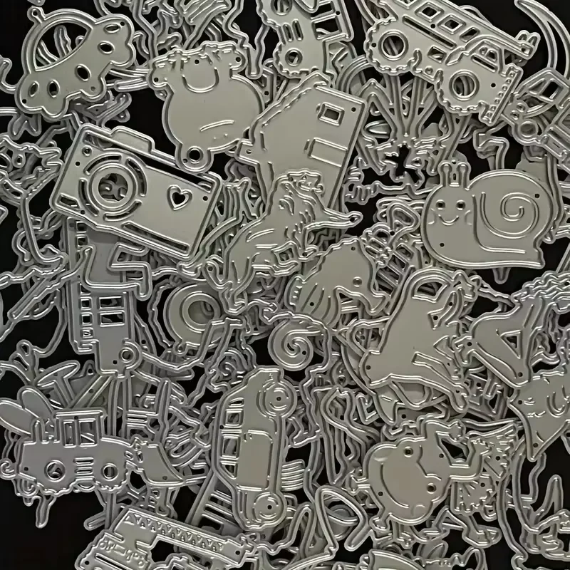 2025 New Mystery Box Randomly Selected Lucky Bags Small Animals Leaves Letters Flower Metal Cutting Dies for Scrapbook Stencils