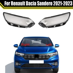 Car Lens Light Lamp Headlamp Shell For Renault Dacia Sandero 2021 2022 2023 Transparent Lampshade Headlight Cover Lampcover