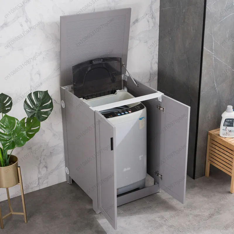 M Space Aluminum Pulsator Washer Cabinet, Outdoor Flip-Top Rain Sun Protection