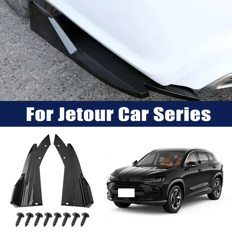 

2pcs Rear Bumper Lip Diffuser Splitter Canard Protector Front Spoiler Body Kit For Jetour X70 X70PLUS X90 X90PLUS Dashing T1 T2