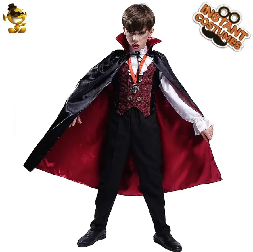 Little Boy Cosplay Vampire Stage Performance Costume Halloween Children\'s Set Vampire Costume