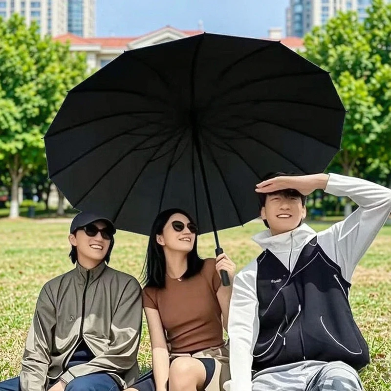24-Bone Extra Large Umbrella Windproof Stormproof Double Layer Thick UV Protection Sun Rain Outdoor Travel Daily Use 장우산