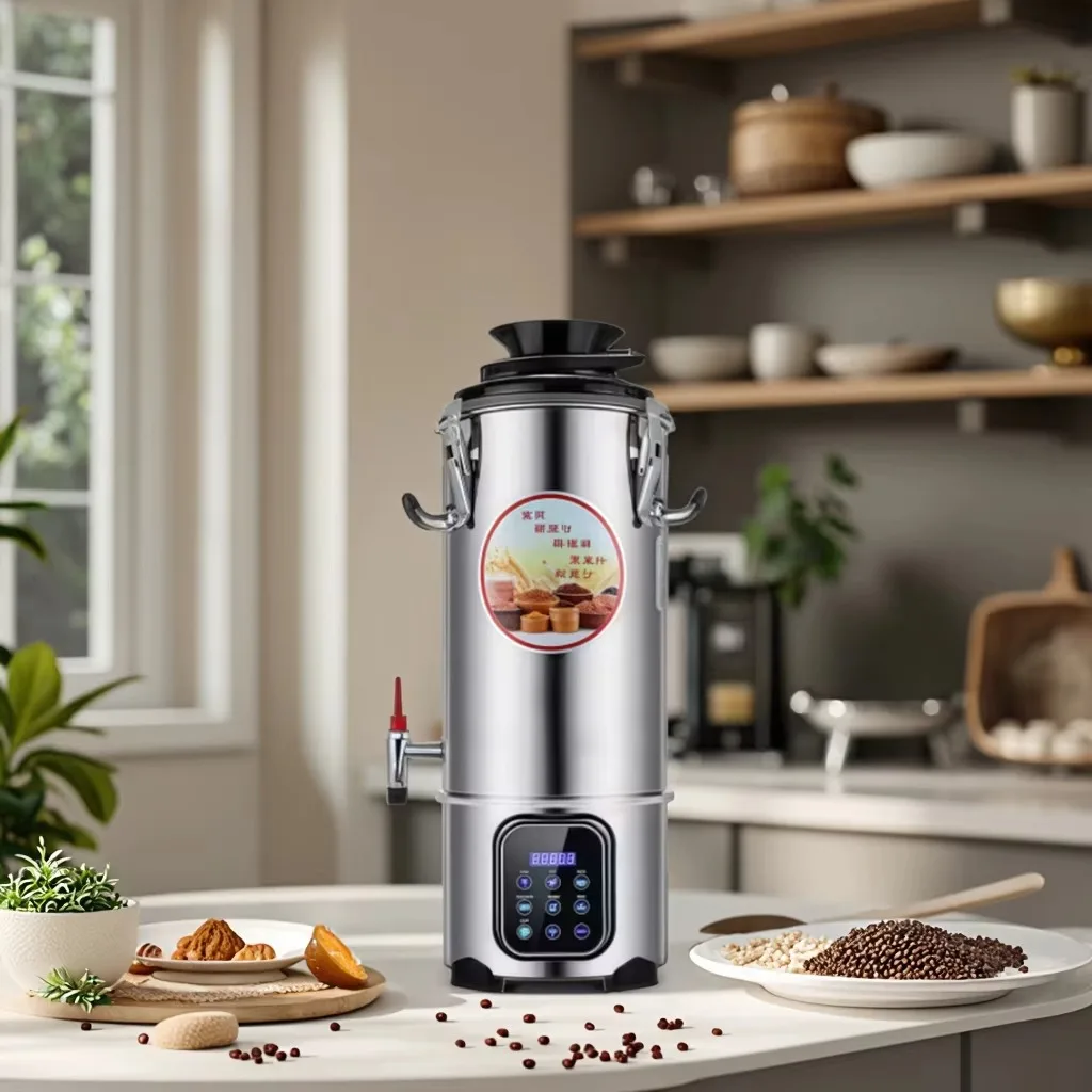 

Commercial Soybean Milk Production Grinder Equipment 22L Stainless Steel Capacity Pure Copper Motor App Control Milk