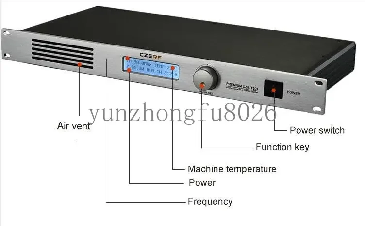 50W Professional Wireless Stereo audio FM Broadcast Transmitter for radio station