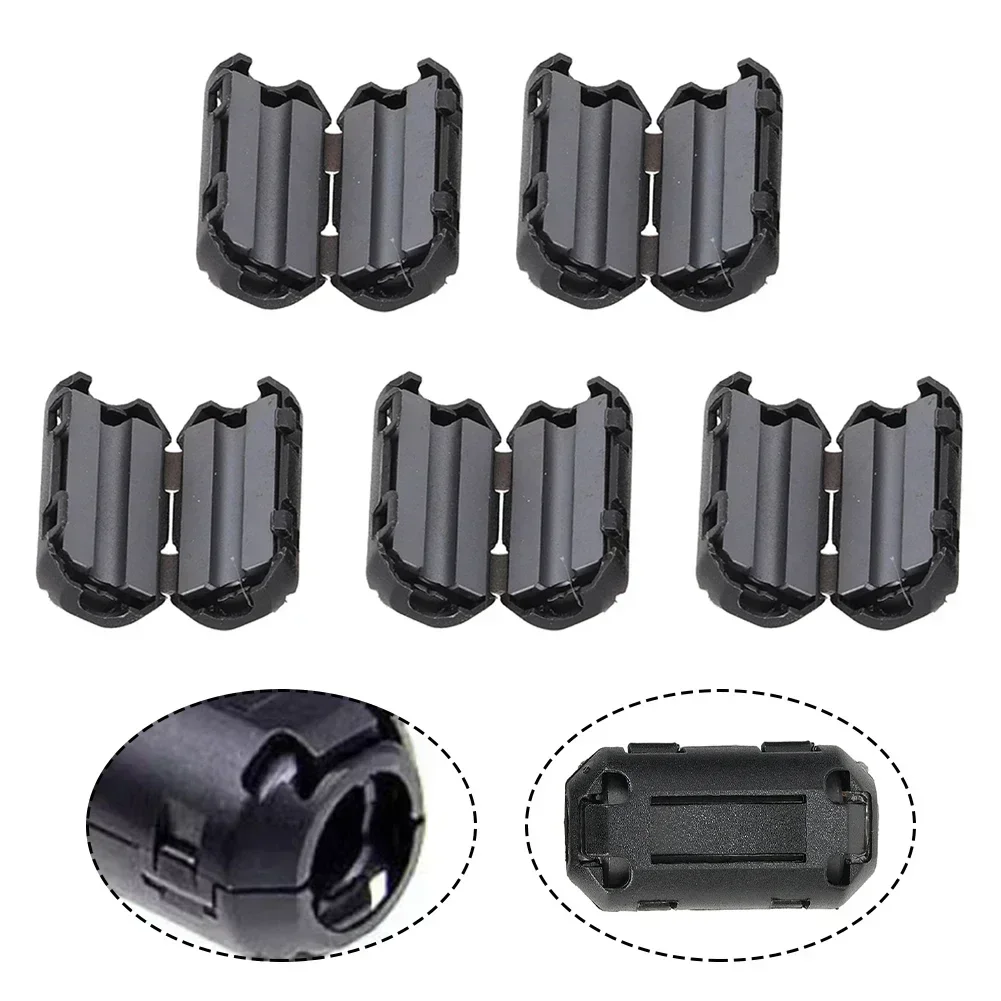 Imagem -06 - Núcleo de Ferrite Supressor de Ruído Filtro Anel Braçadeira de Cabo Rfi para Cabos para Cabo de Alimentação de Áudio e Vídeo Peças 3.5 13 mm