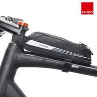 Compact Bicycle Top Frame Bag MTB Road Cross Rail Beam Upper Tube Pannier Nylon Pouch Streamlined Cycling Carrying Storage Pack