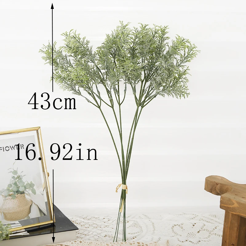 6PCS Künstliche Pflanze Seide Korallen Mistelzweig Gras Hause Tisch Garten Dekoration Bouquet Gefälschte Hochzeit Weihnachten DIY Zubehör – Detail 2