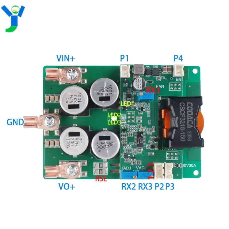 2500W automatic boost and step-down power supply module DC fuel cell power supply 95V30A adjustable constant current and