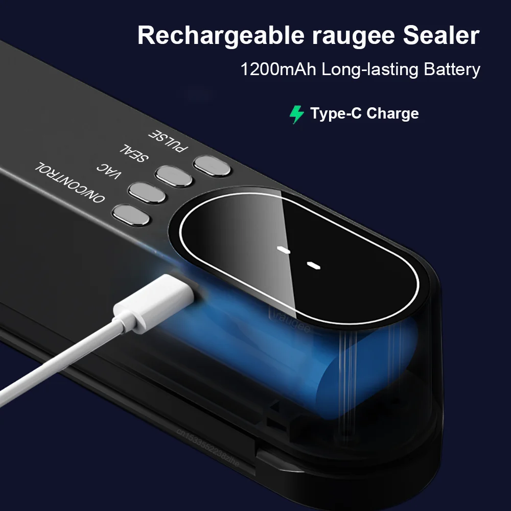فراغ السدادة متعددة الوظائف اللاسلكية الغذاء حزمة حقيبة الحرارة السدادة USB قابلة للشحن البسيطة التلقائي الغذاء فراغ آلة الختم