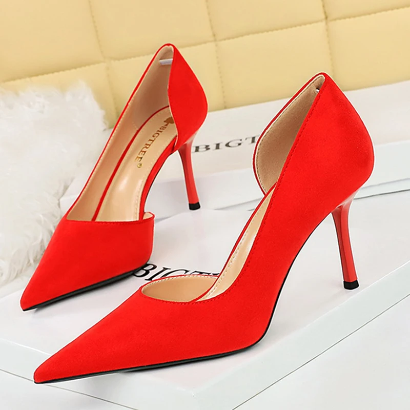 Women Concise Suede…