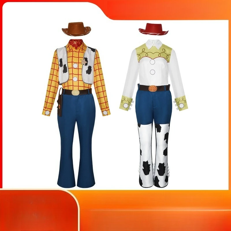 

2025 Toy Story Woody & Jessie Cosplay Set | Complete Character Costume for Stage Performances, Cowboy Duo Outfit with Details
