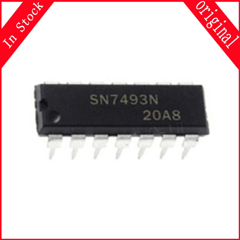 5pcs/lot SN7493 SN7493N SN7493AN DIP-14 In Stock